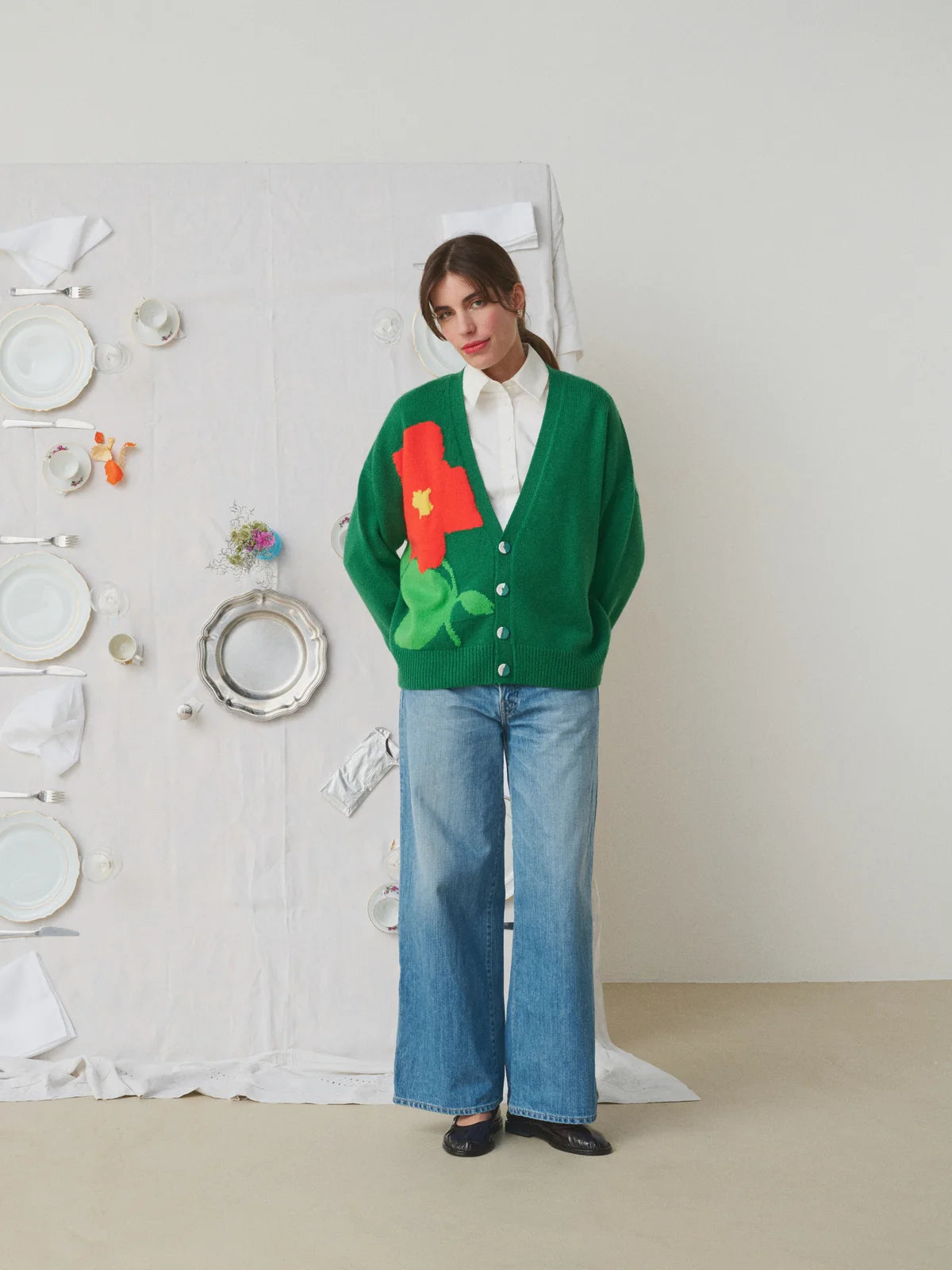 Cardigan Bella - The Garden Green