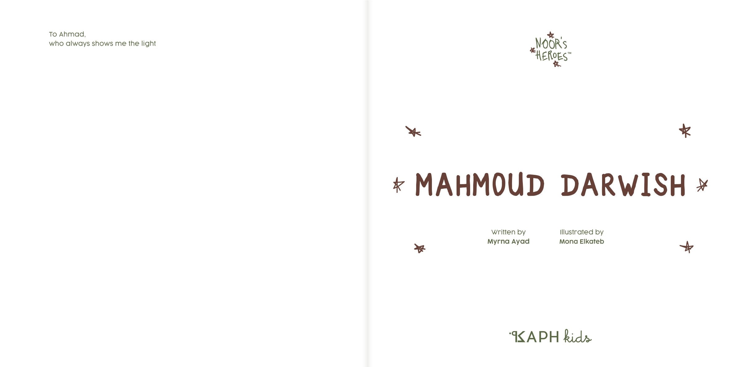 Noor's Heroes: Mahmoud Darwish Book - English