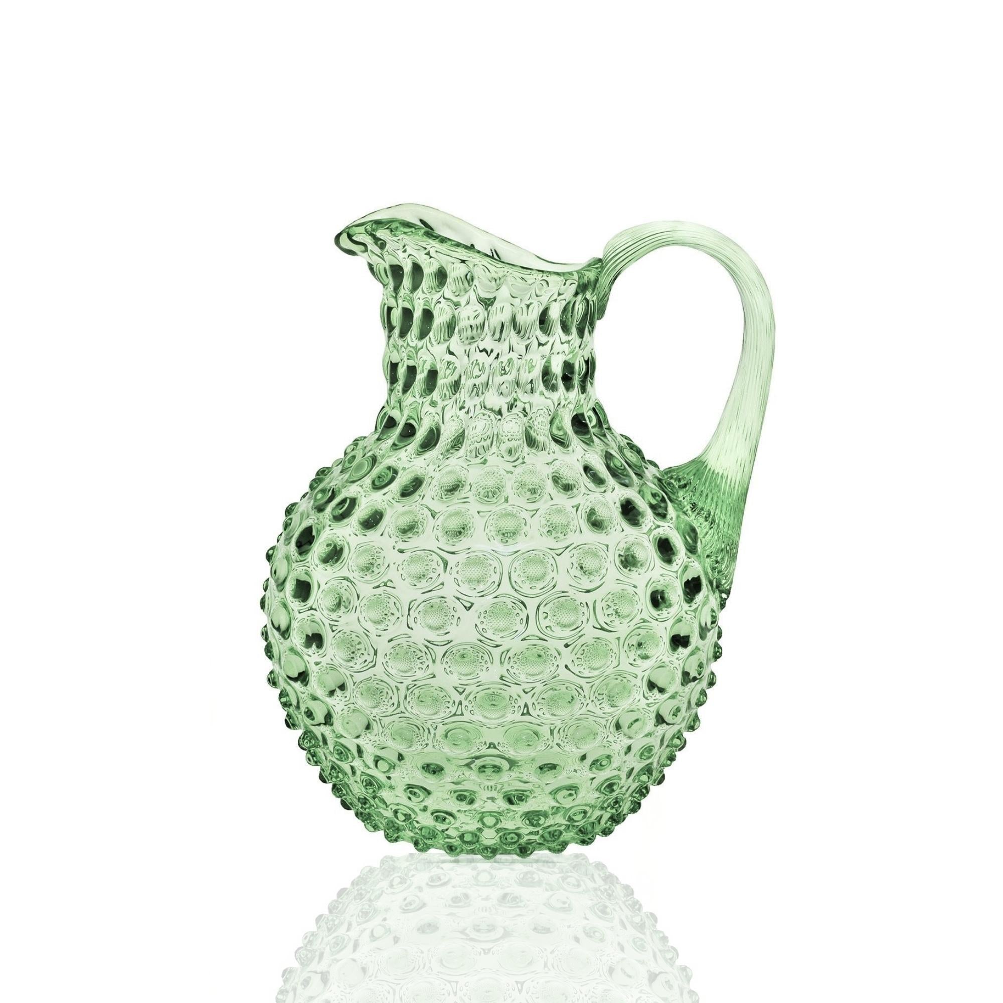 Paris Hobnail Jug 2L - Light Green