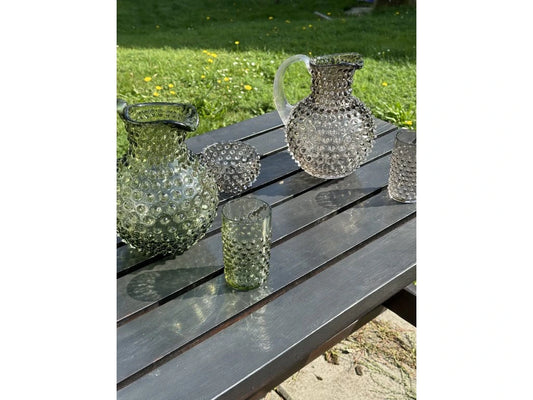 Paris Hobnail Jug 2L - Olive Green