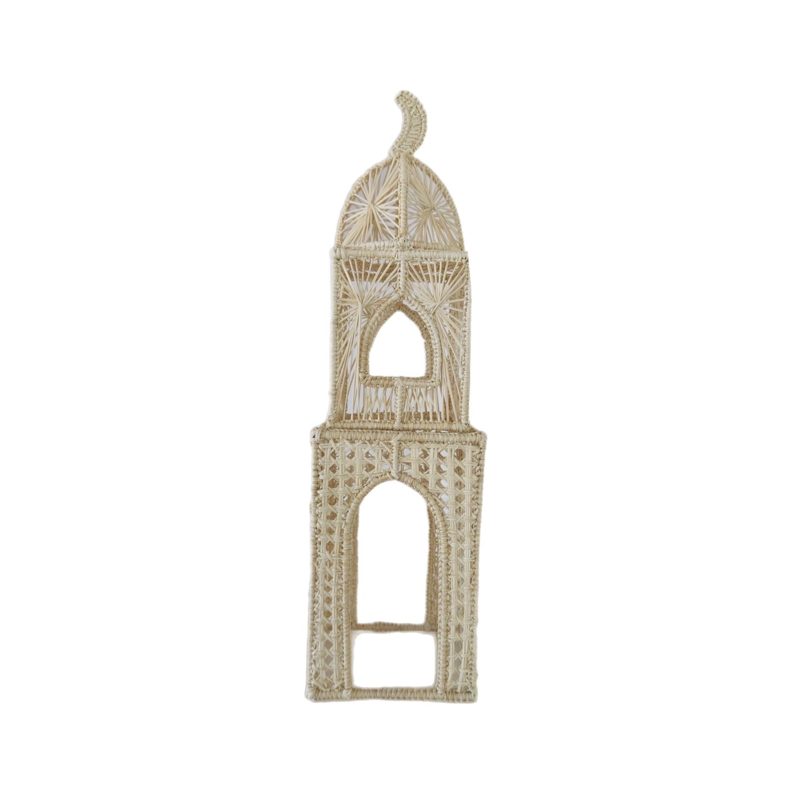 Irica Palm Minaret Candle Holder- Large