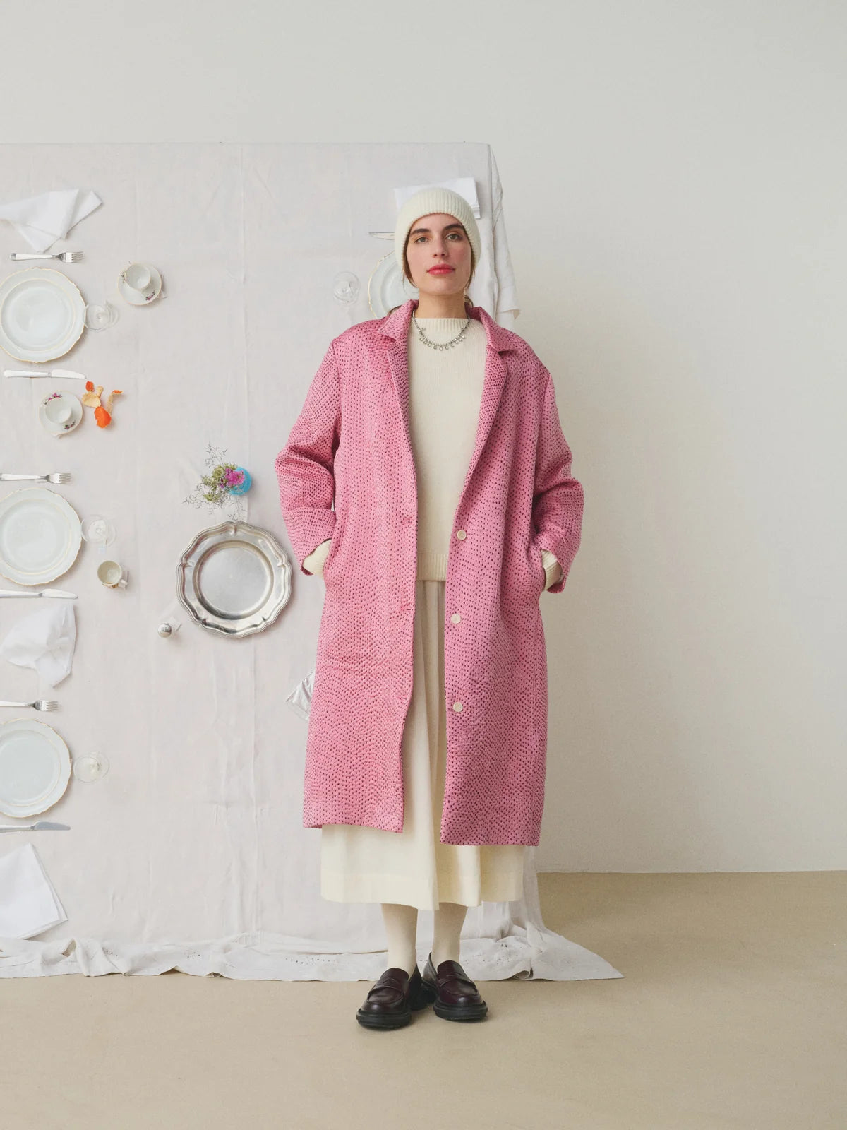 Doniv Coat - Pink