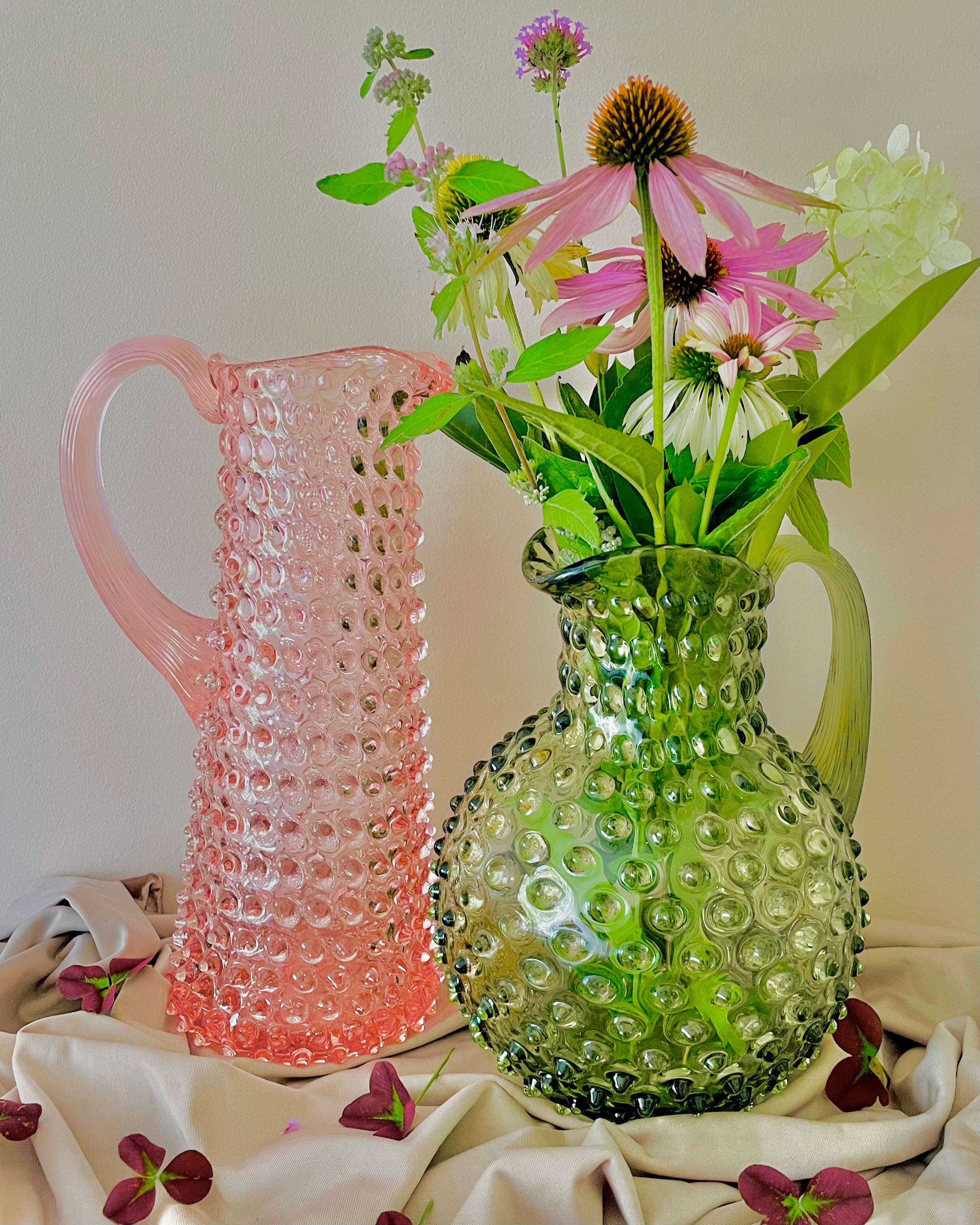 Paris Hobnail Jug 2L - Light Green