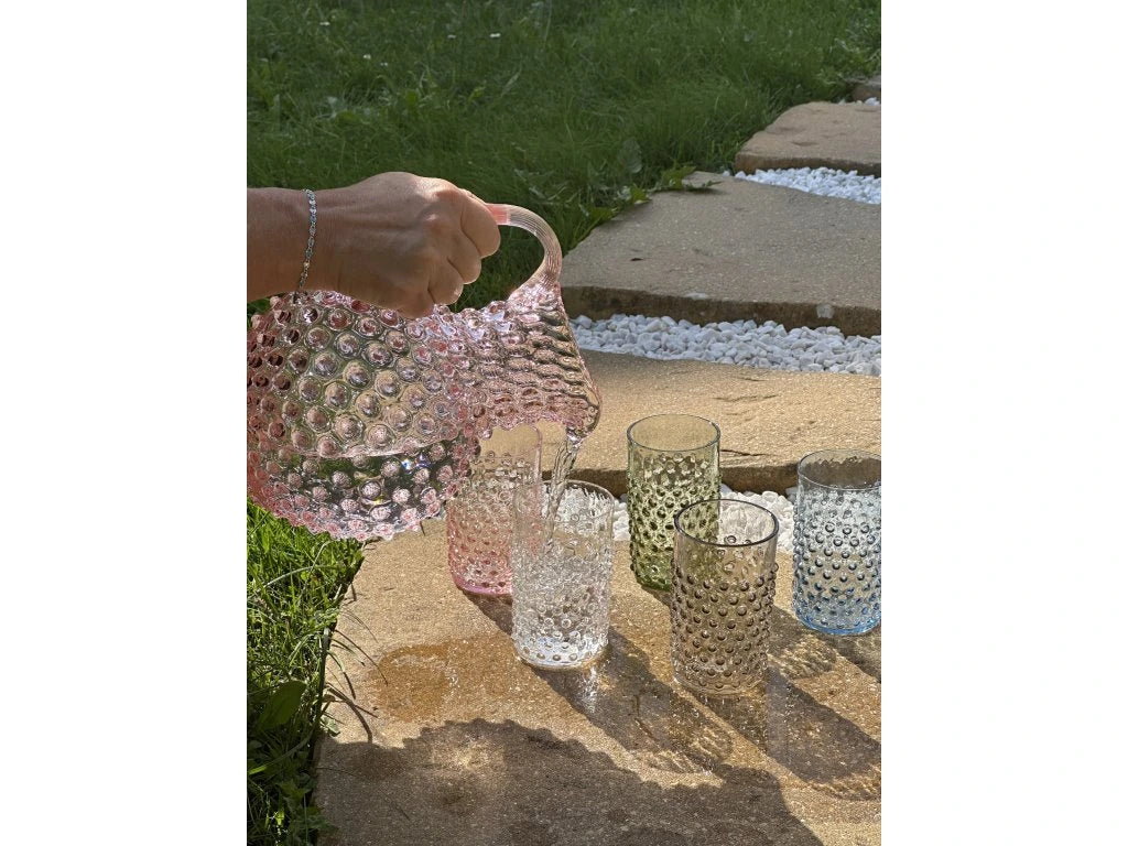 Hobnail Glass - Rosa
