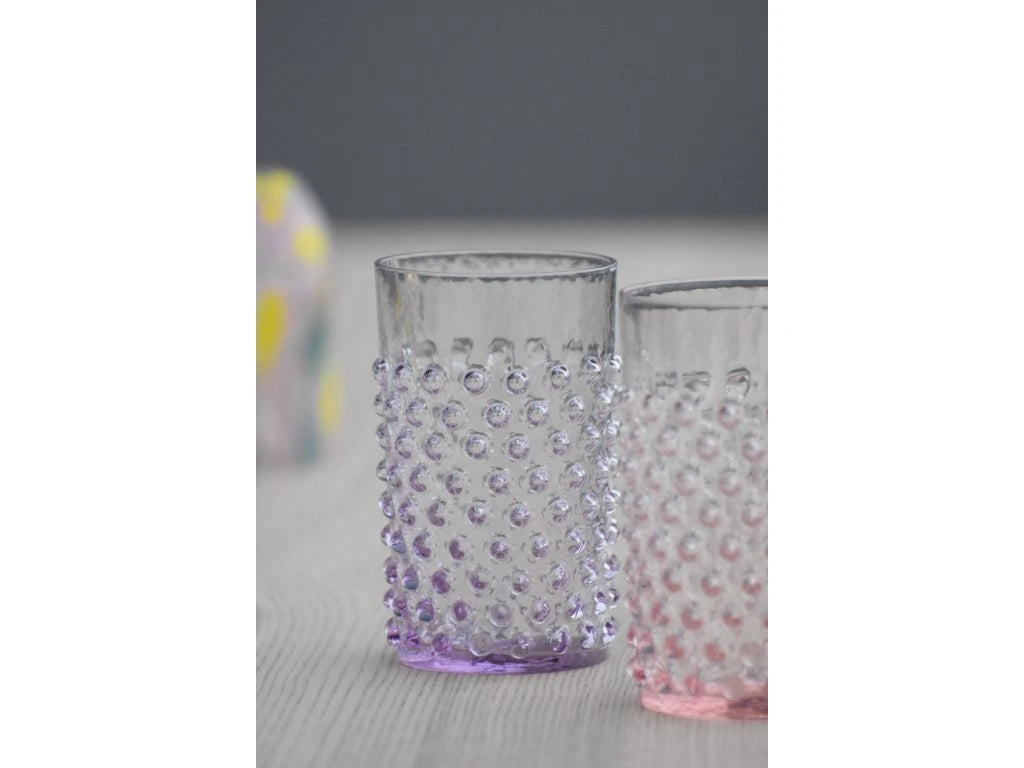 Hobnail Glass - Rosa
