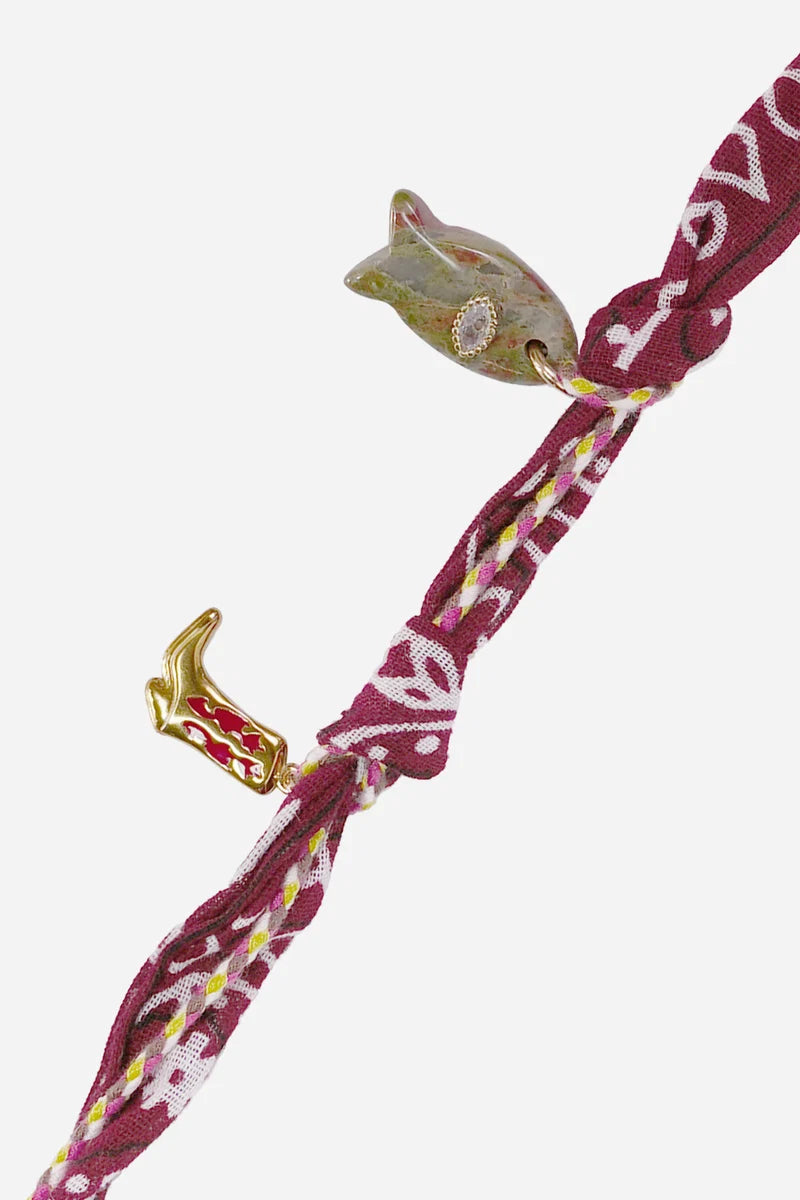 La Coque Francaise Laia Phone Strap - Bordeaux