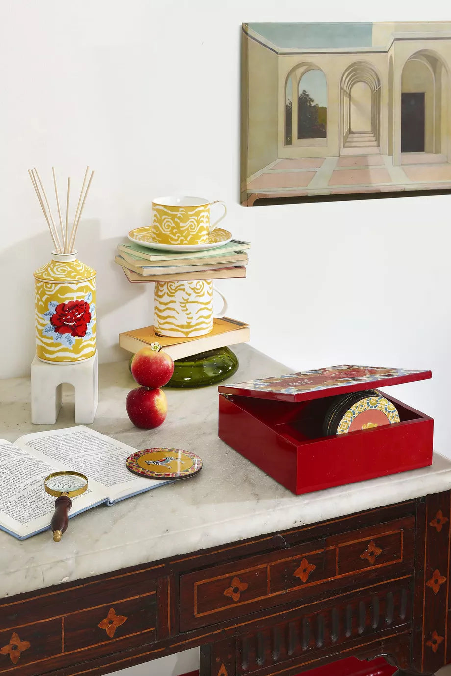 Indian Tiger Gold Porcelain Diffuser 100ml