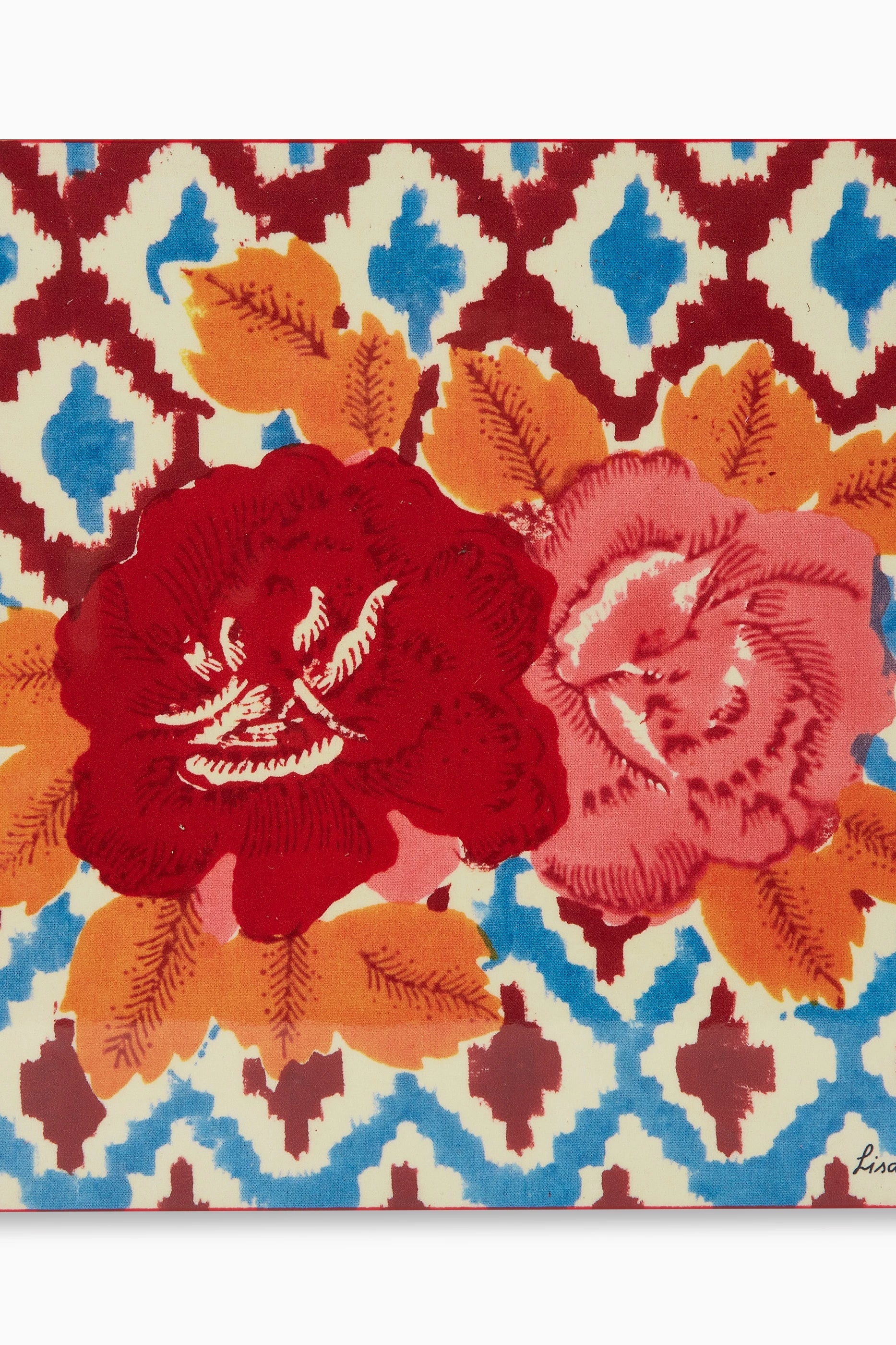 Flower Maroon Pervinch Medium Box