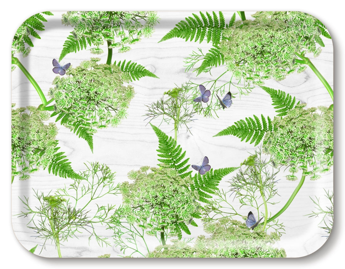 Dill White Tray 43x33cm