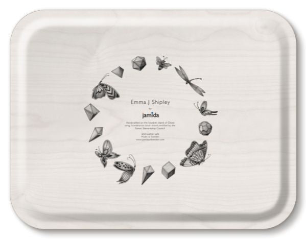 Snow Leopard Forest Tray 43x33cm