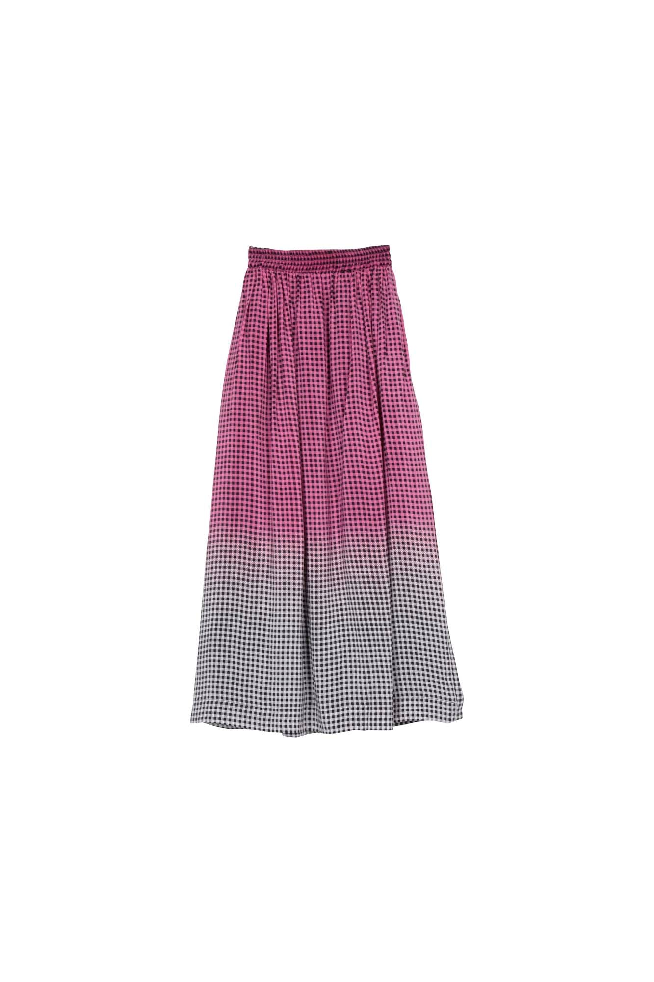 Mii Long Skirt Mantou - Magenta