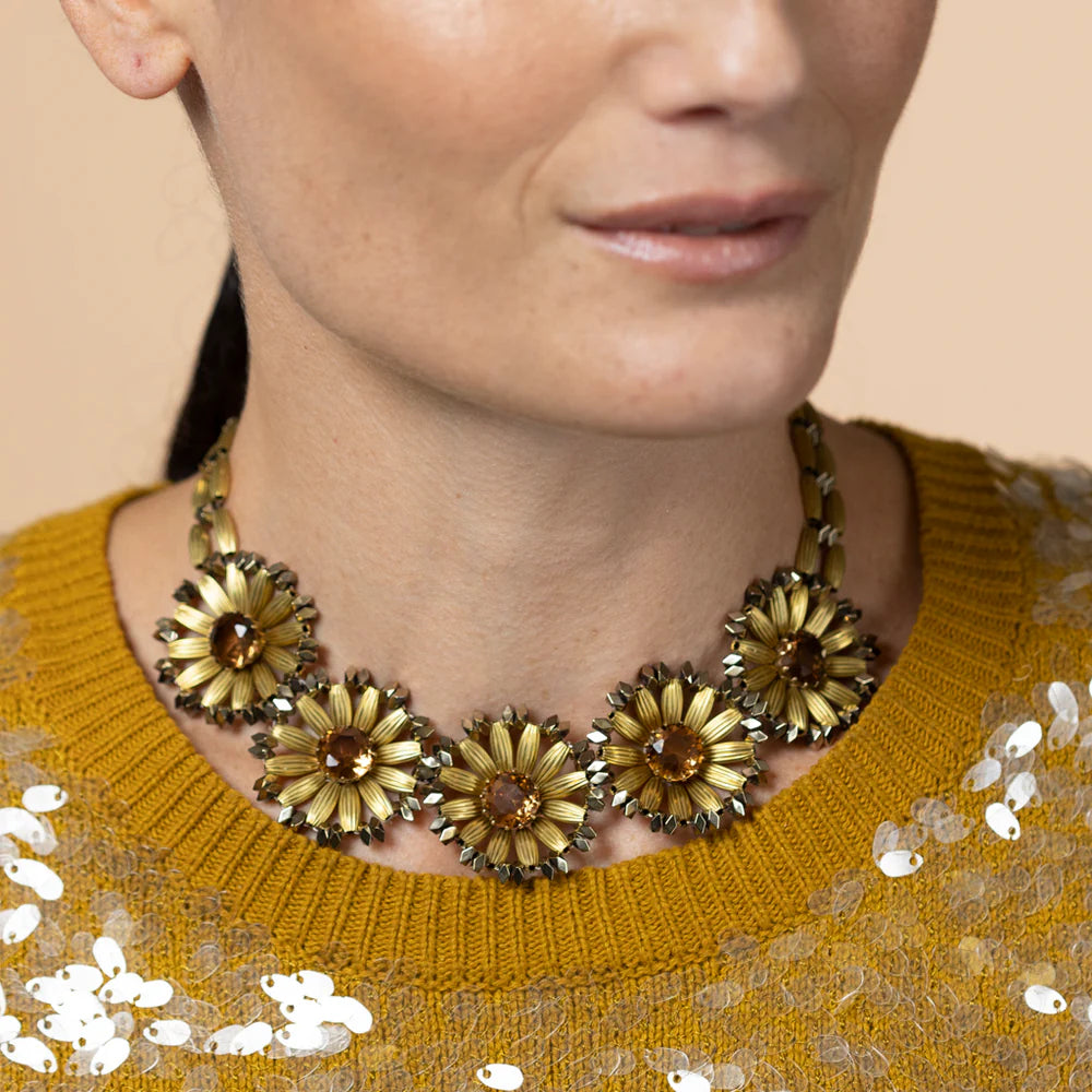 Daisies Necklace Gold