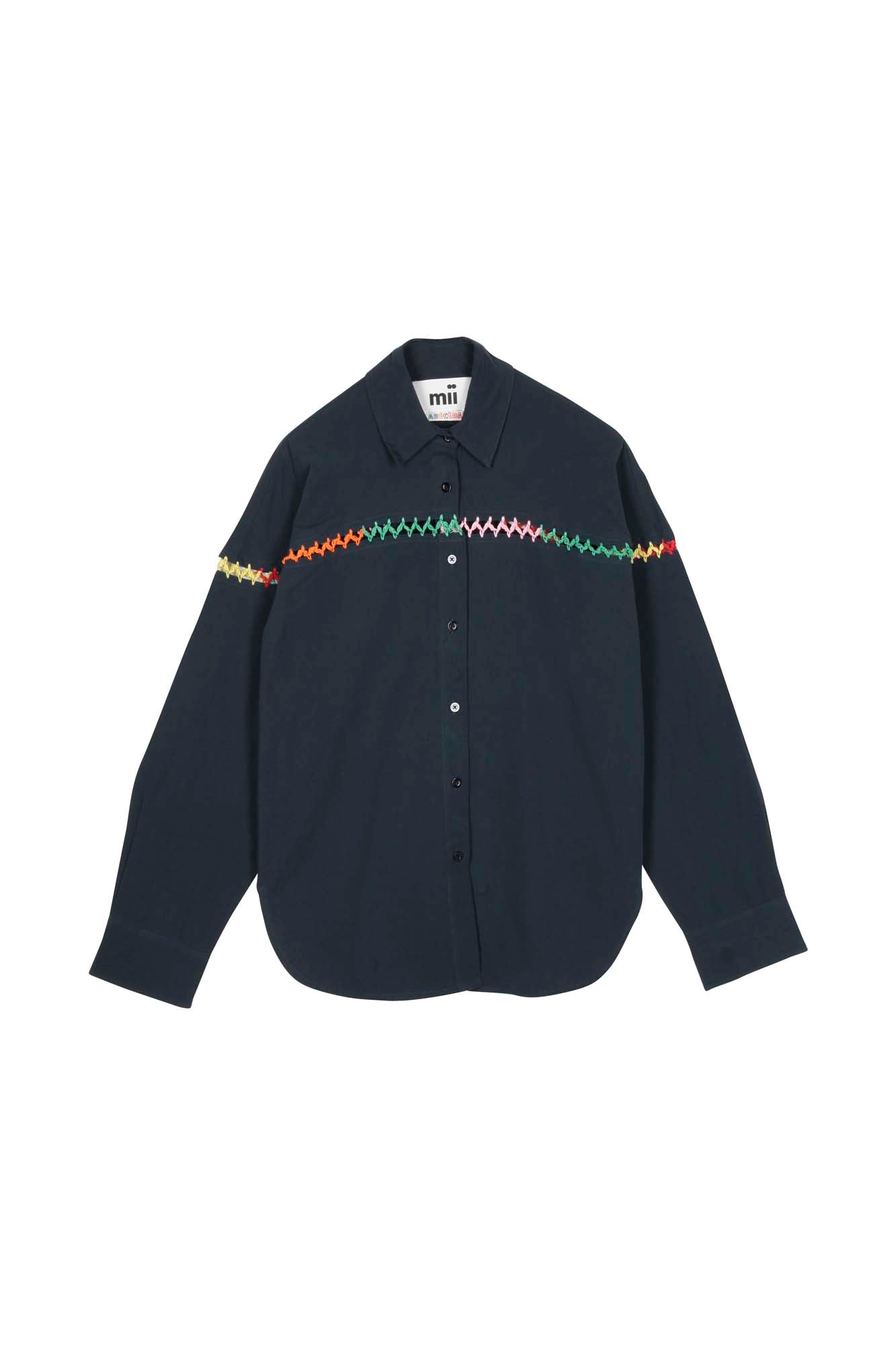 Mii Paula Shirt - Navy Blue