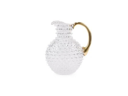 Paris Hobnail Jug 2L - Crystal & Gold