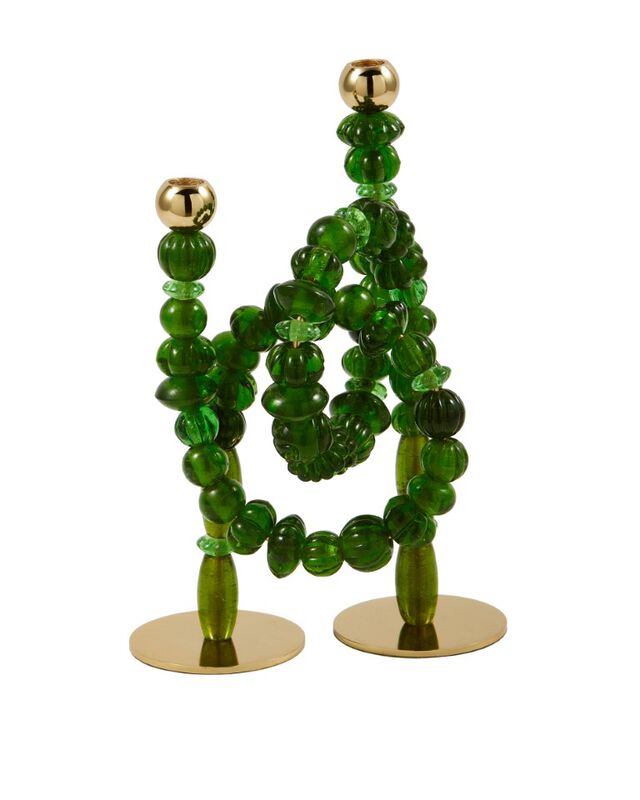 Pols Potten Beads Candle Holder - Green