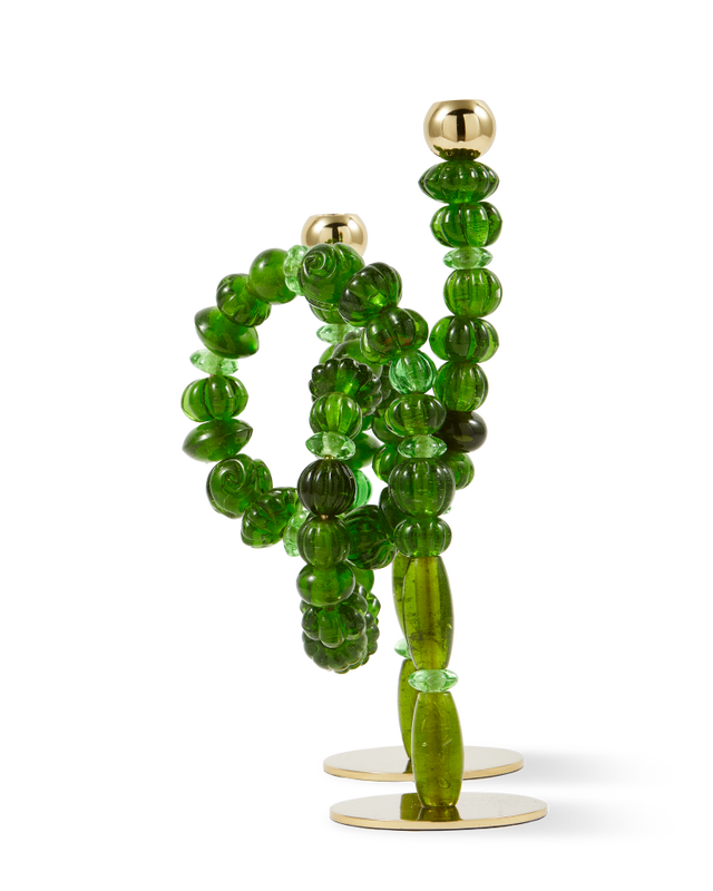 Pols Potten Beads Candle Holder - Green