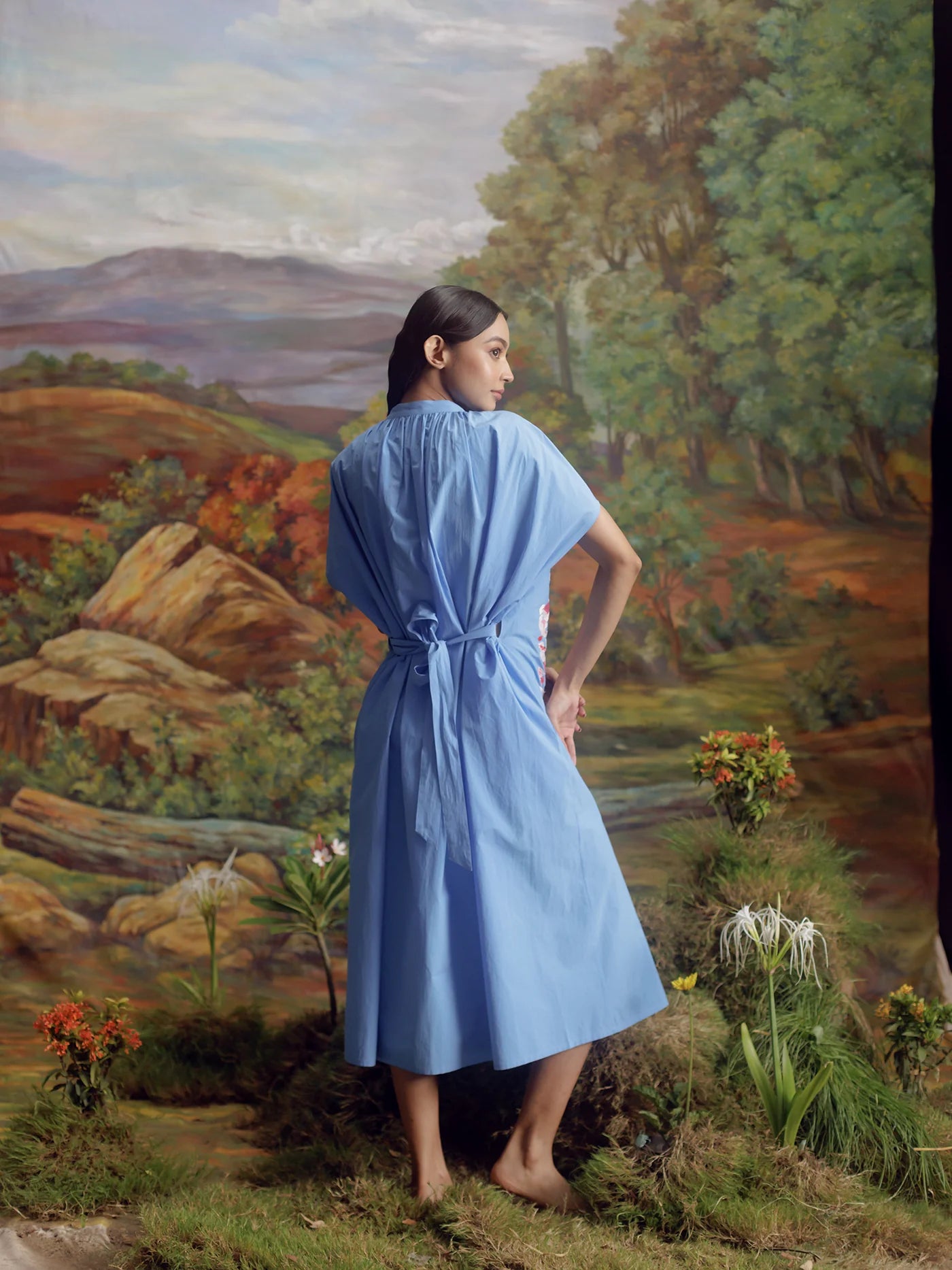 The Francoise Dress - Blue