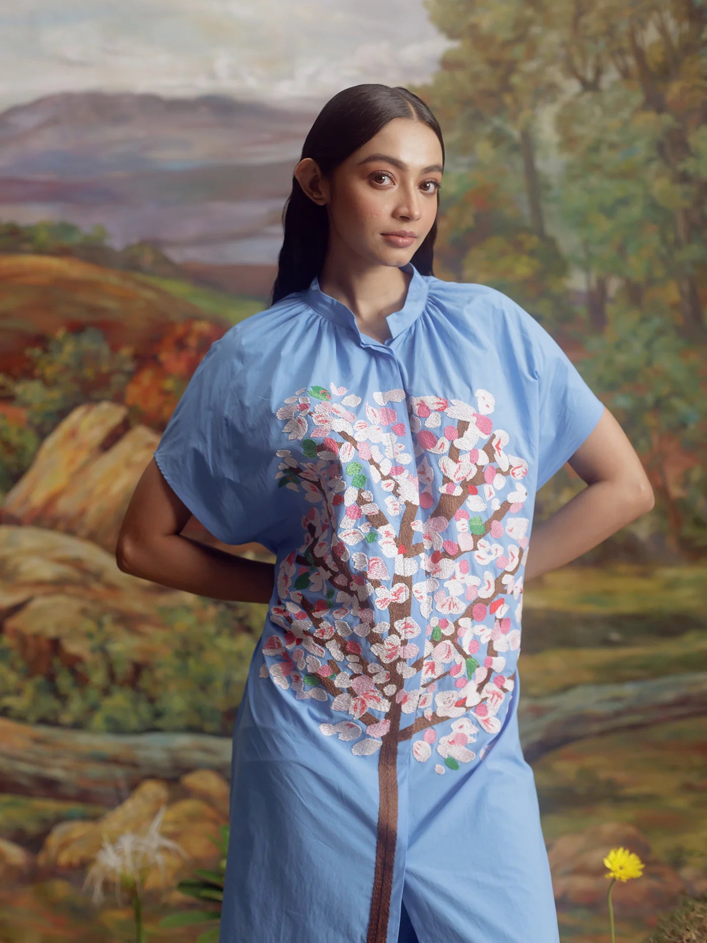 The Francoise Dress - Blue