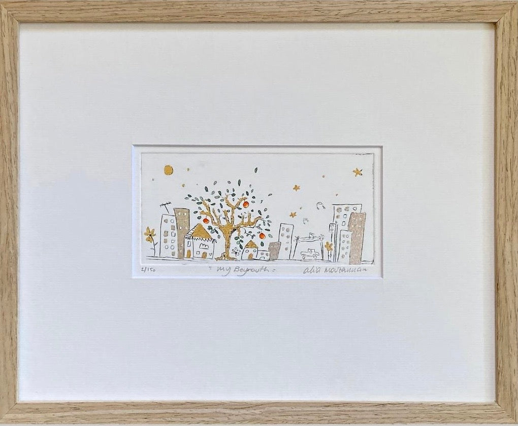 "My Beyrouth" Etching