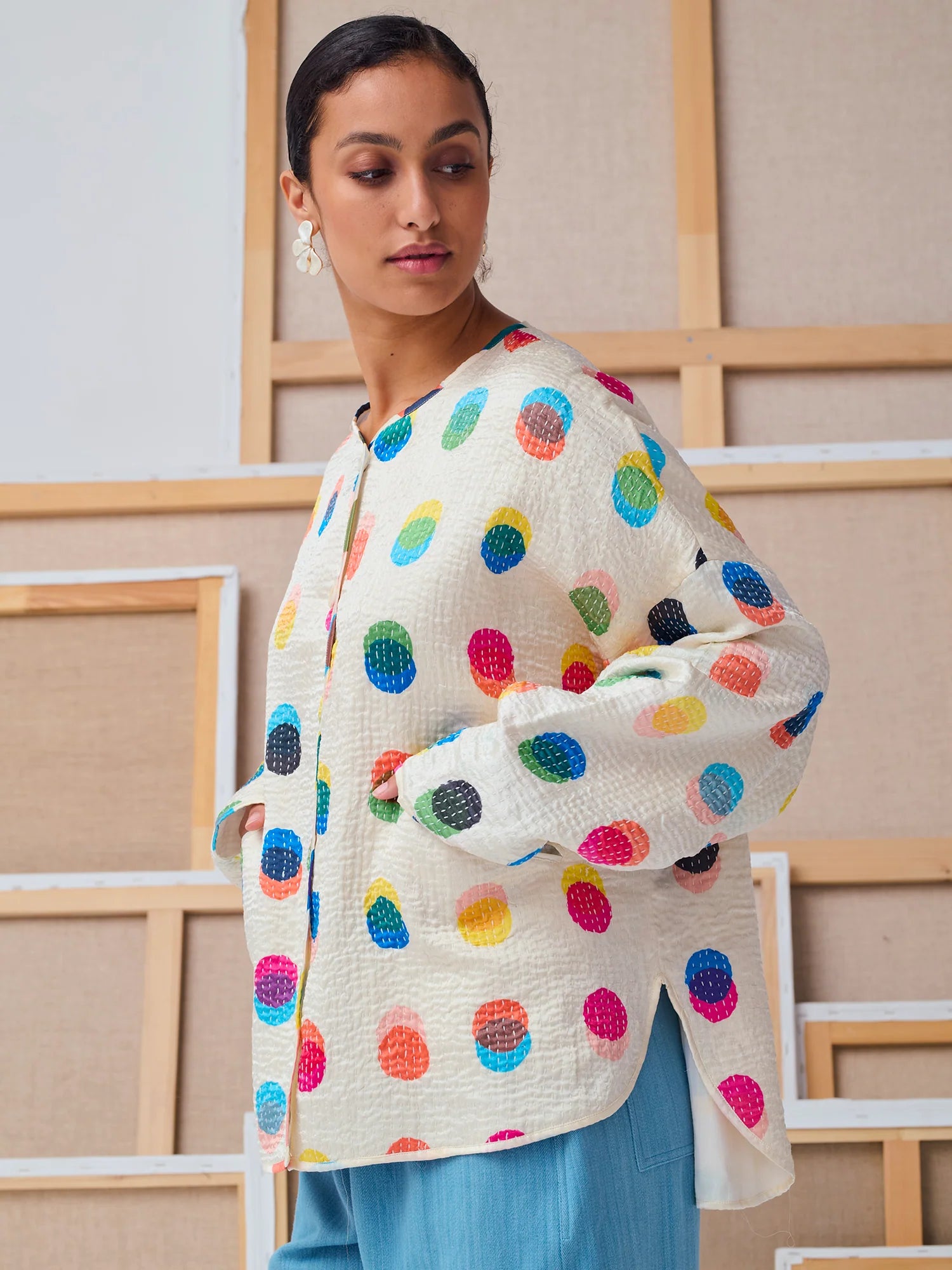 The Diti Jacket - Polka Dot