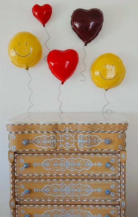 Wall Hanging Heart Balloon Pink - Small