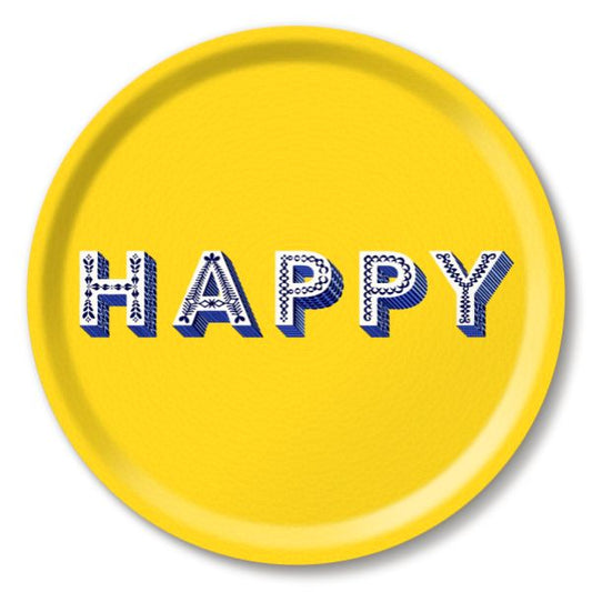 Happy Tray 39cm - Yellow