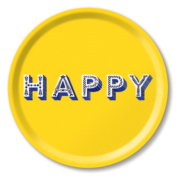 Happy Tray 39cm - Yellow