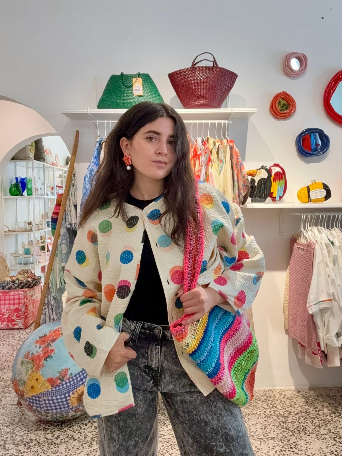 The Diti Jacket - Polka Dot