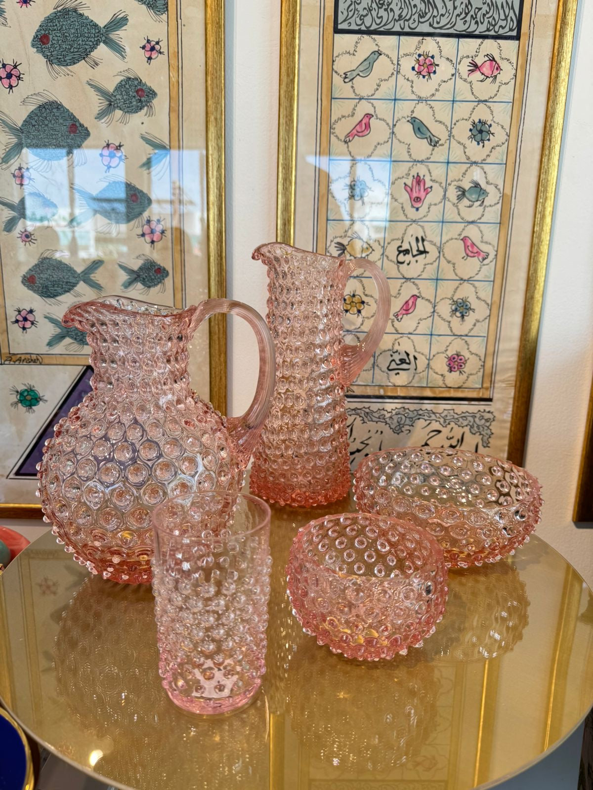 Paris Hobnail Jug 2L - Rosa