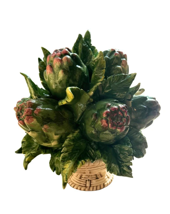 Les Ottomans Artichoke Porcelain Decorative Centerpiece