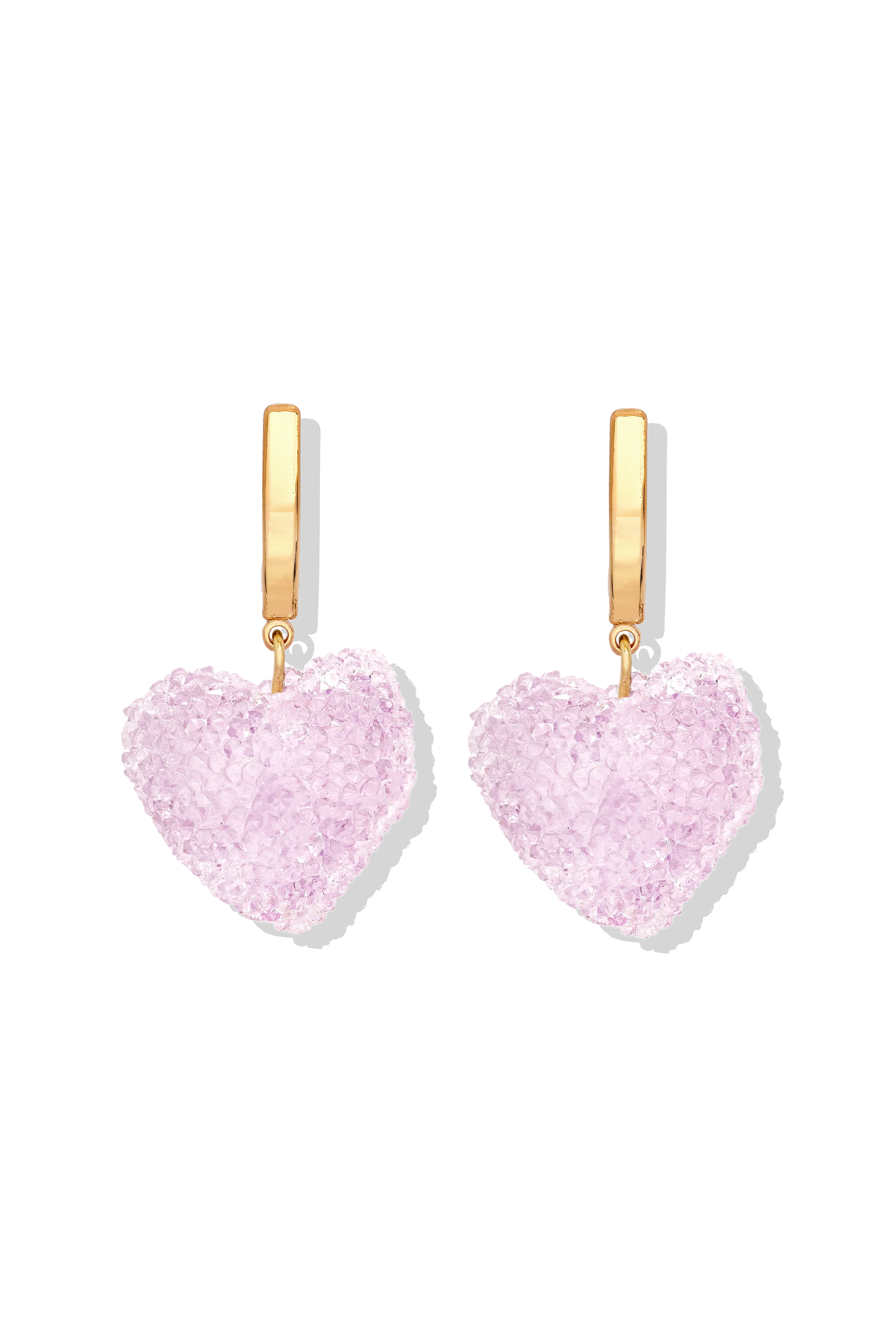 Crystal Haze Jelly Heart Hoops - Tuttifrutti