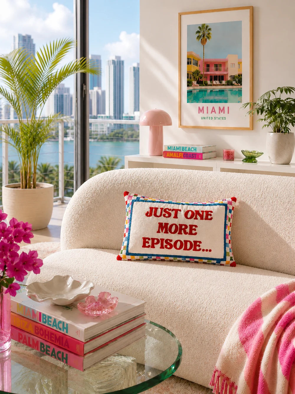 Just One More Episode Needlepoint Cushion