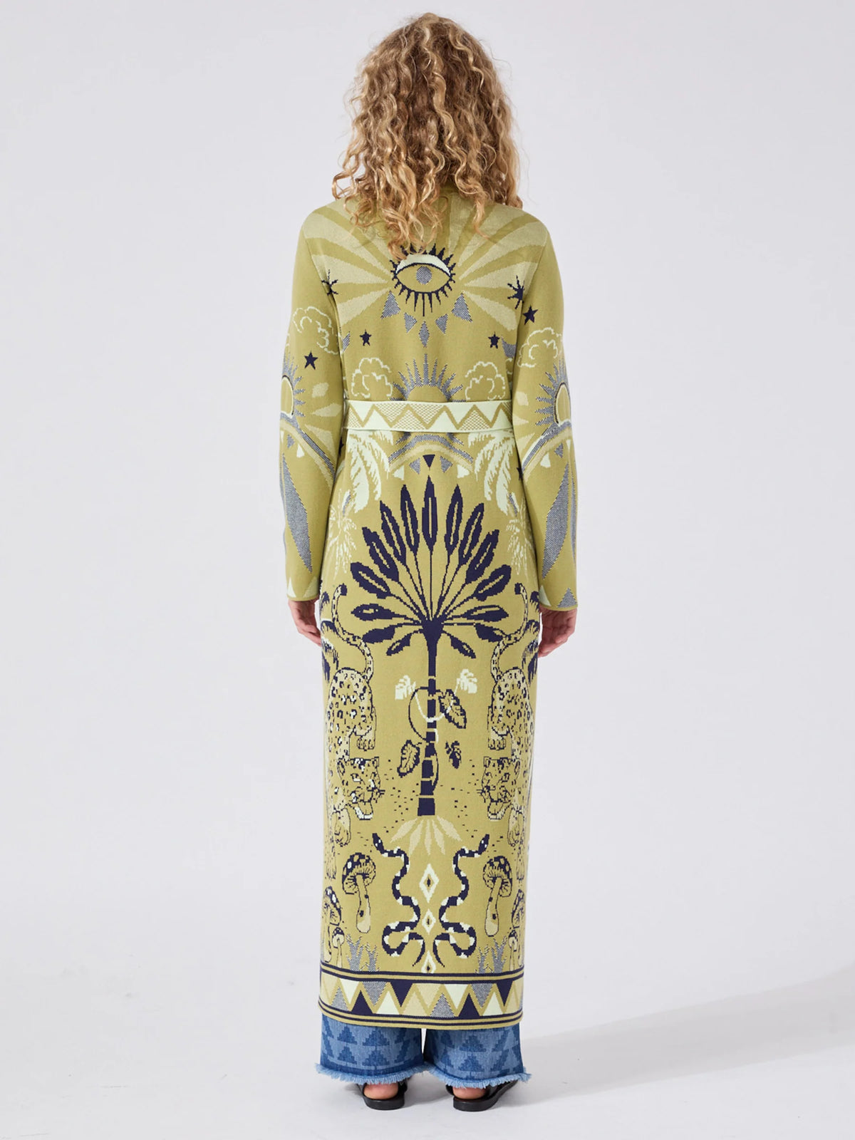Hayley Menzies Magic Leopard Duster Green