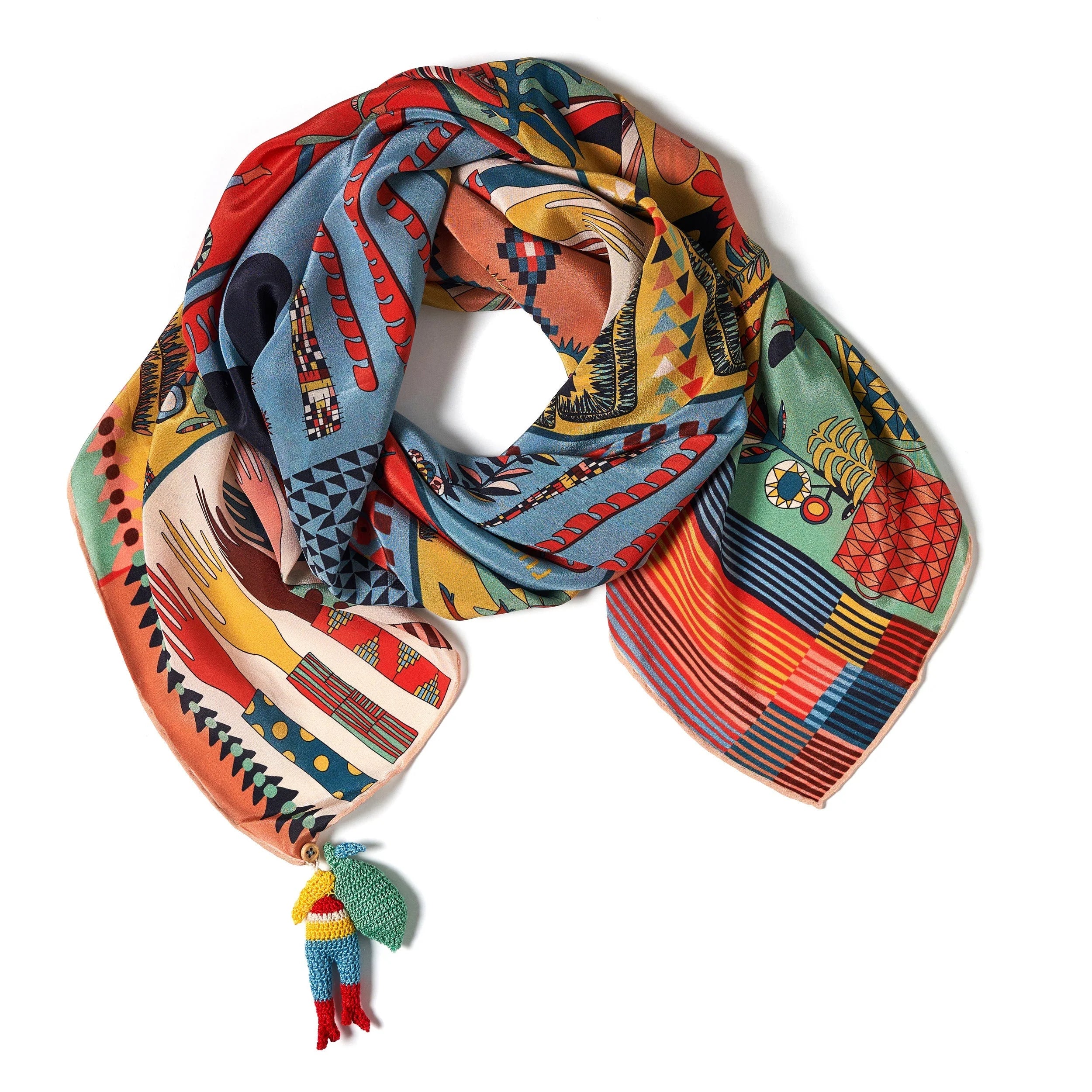 Hybrid Silk Scark - 105x105 cm