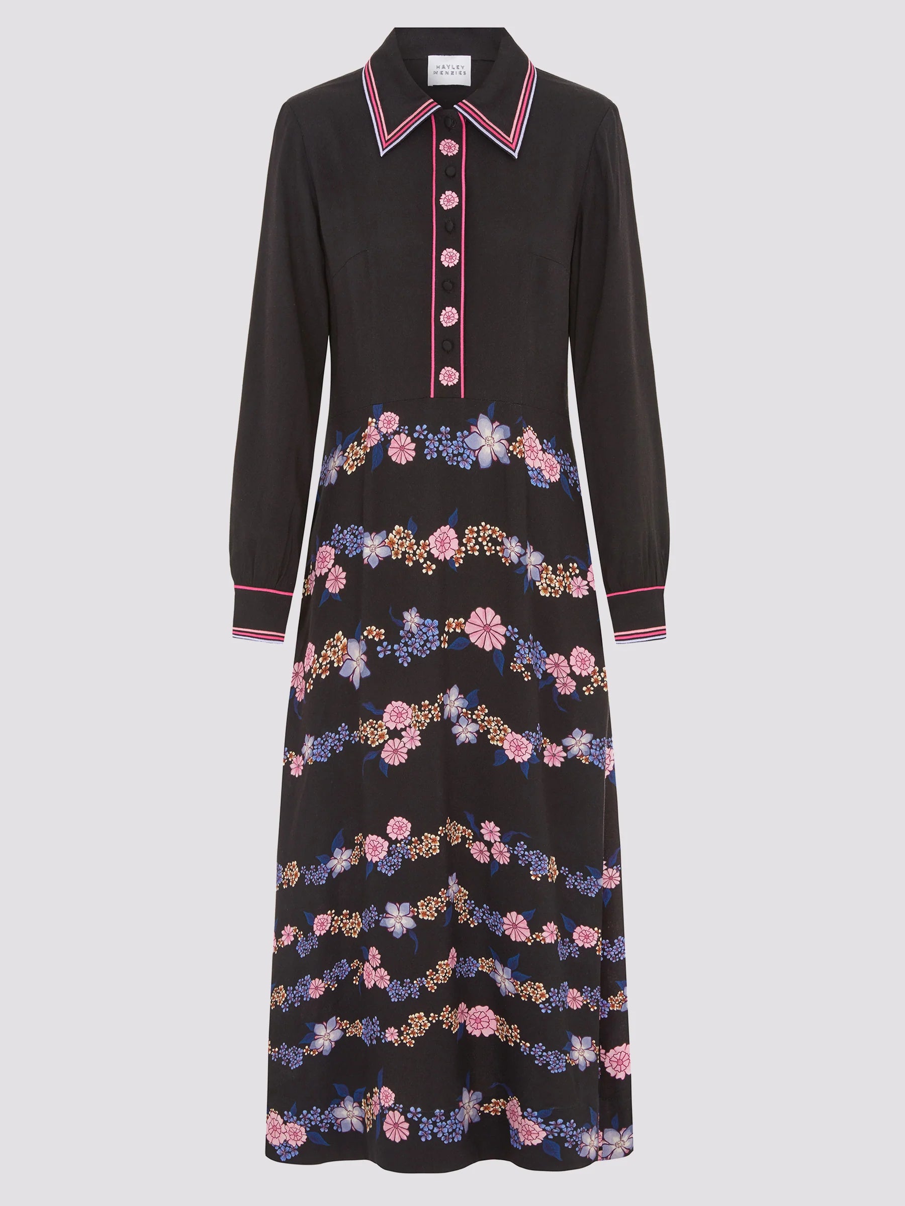 hayley menzies shirt dress Desert Loom Silk Shirt Dress Multi