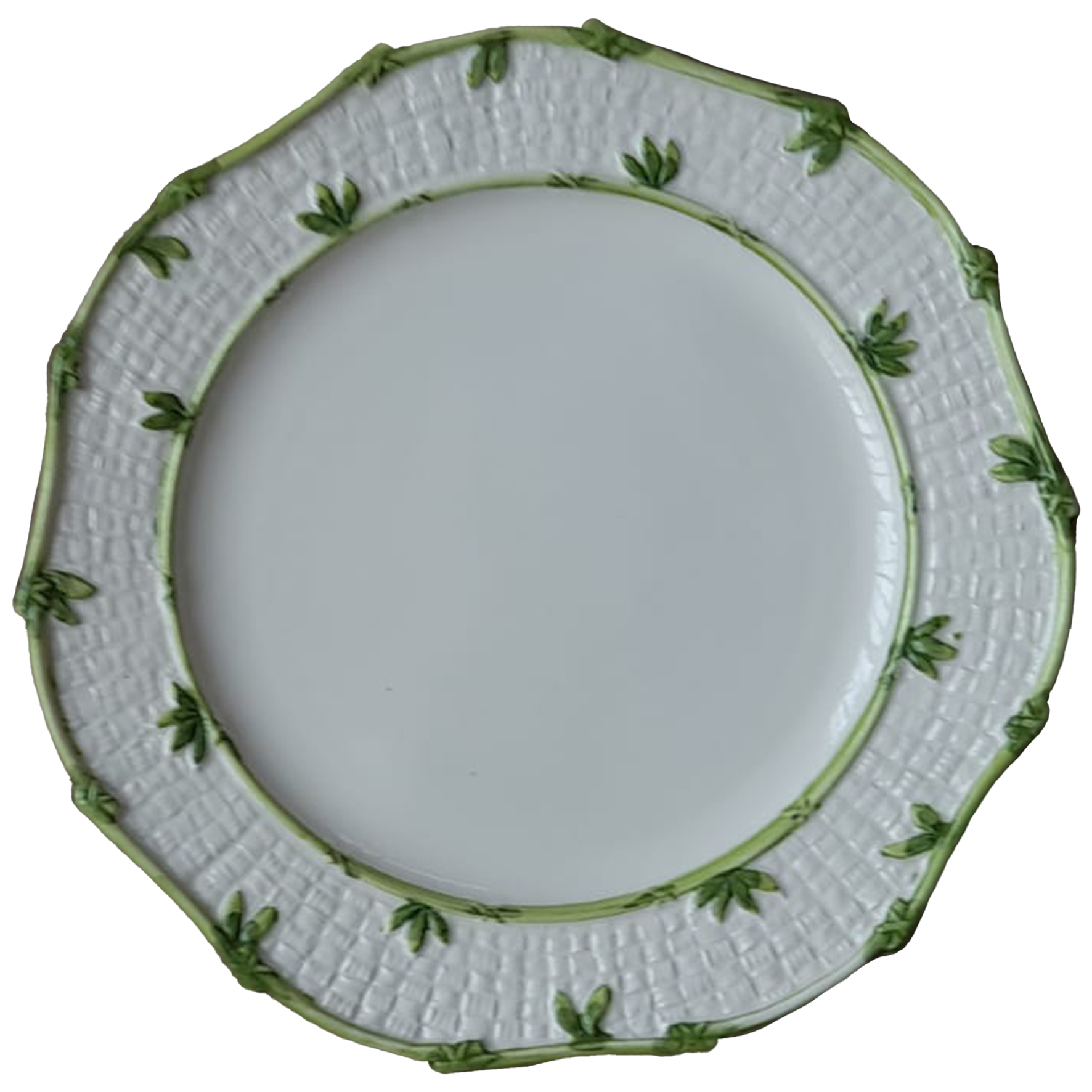 Les Ottomans Greenery Hand Painted Porcelain Salad Plate