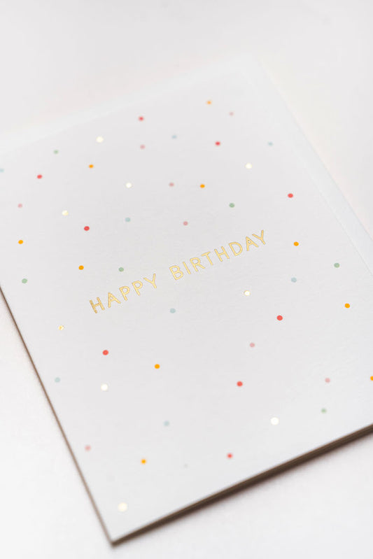 Happy Birthday Confetti Card