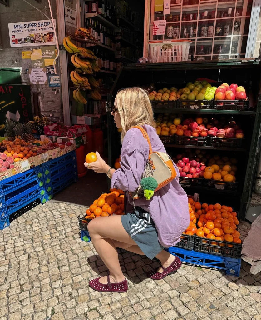 Mae Burgundy Ballerinas