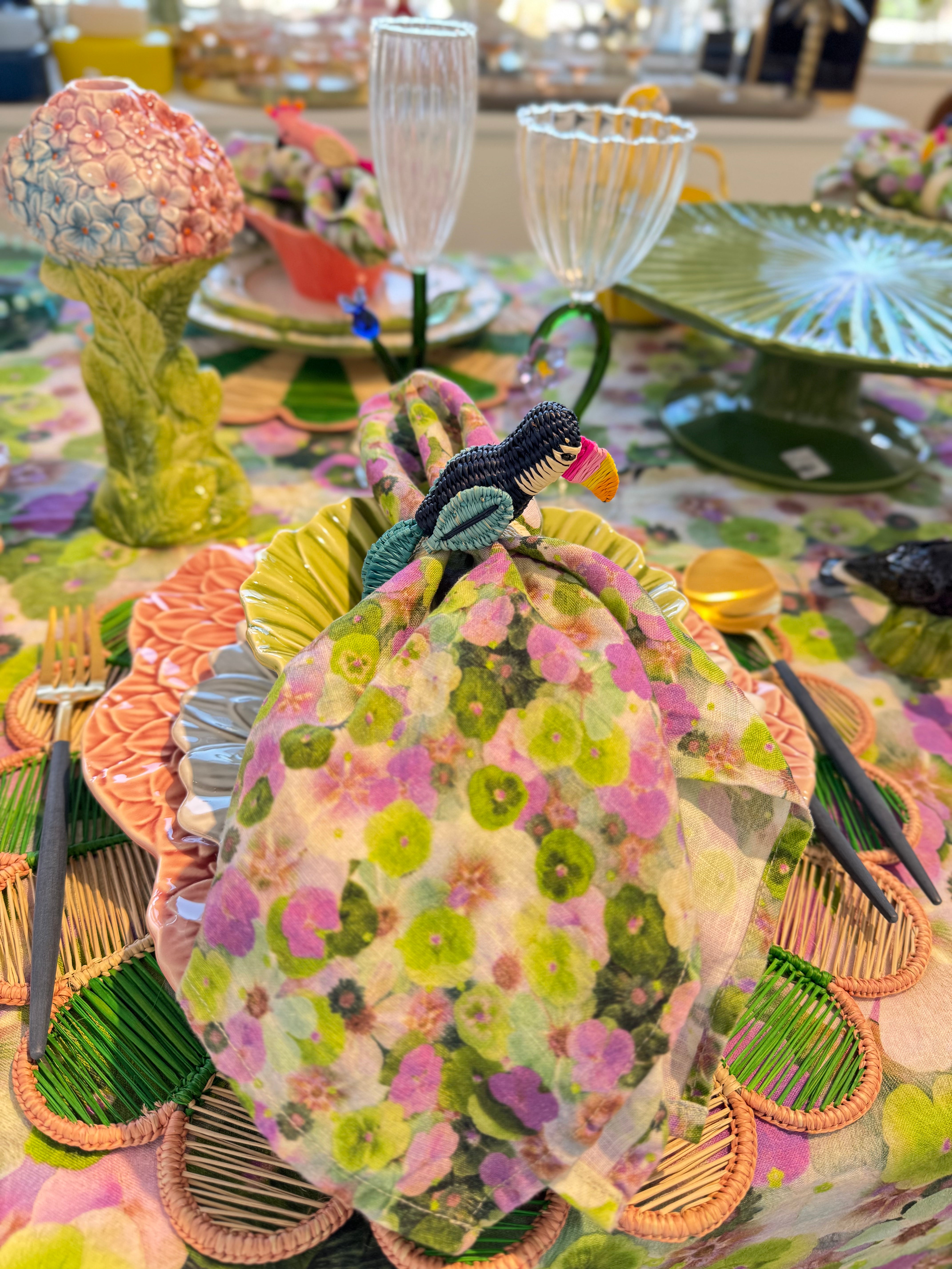 Margarita Placemat - Green & Pink