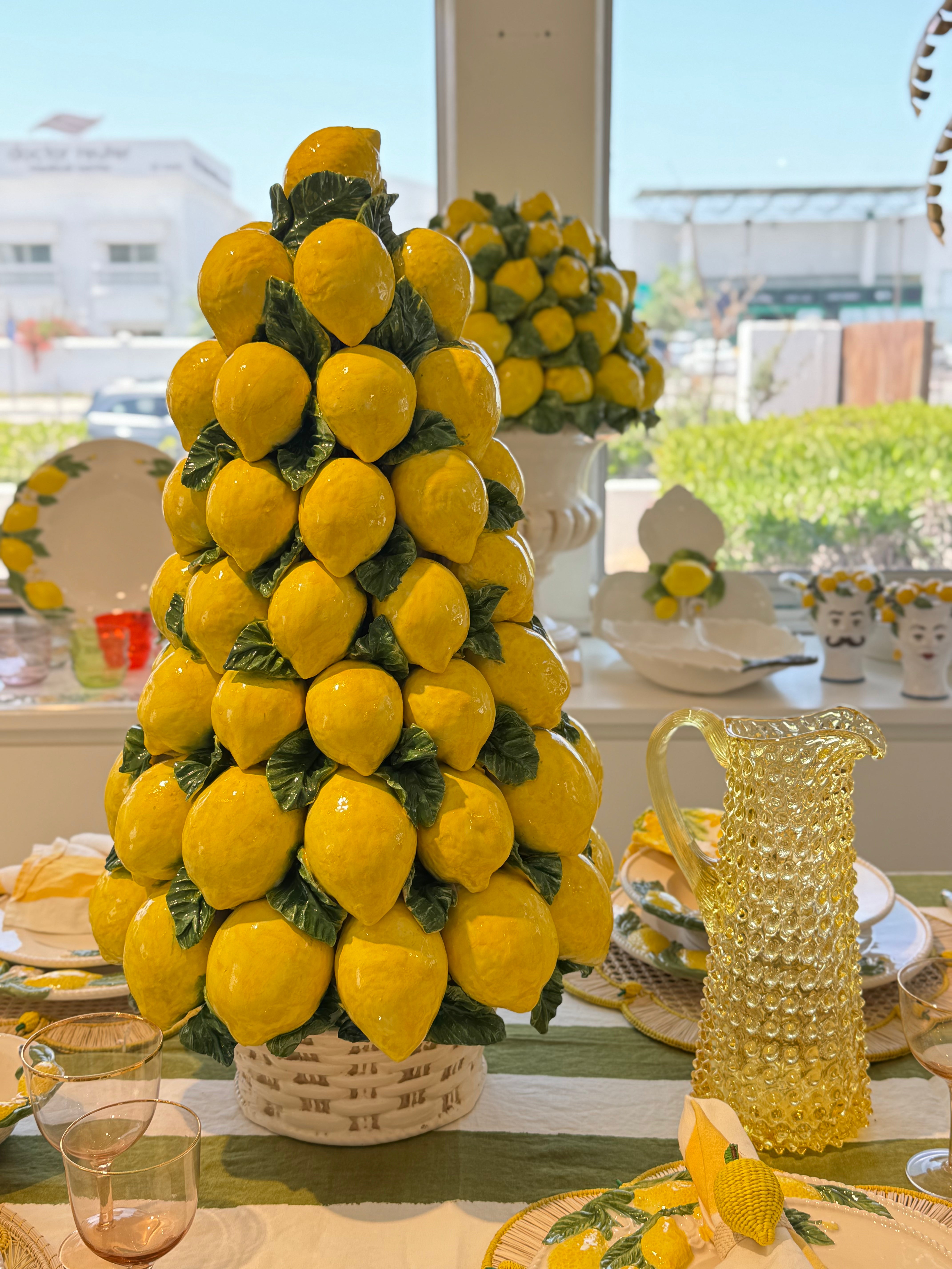 Eiffel Hobnail Jug 1L - Citron