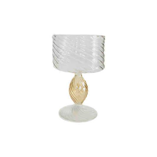 Blown Glass Footed Bowls