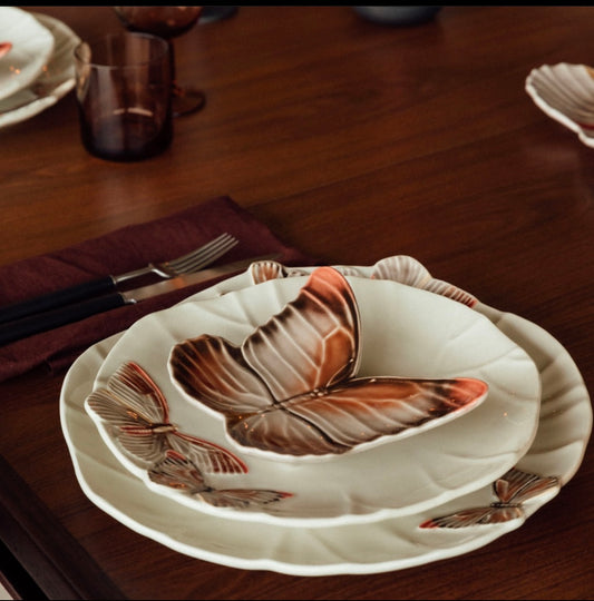 Cloudy Butterflies Charger Plate