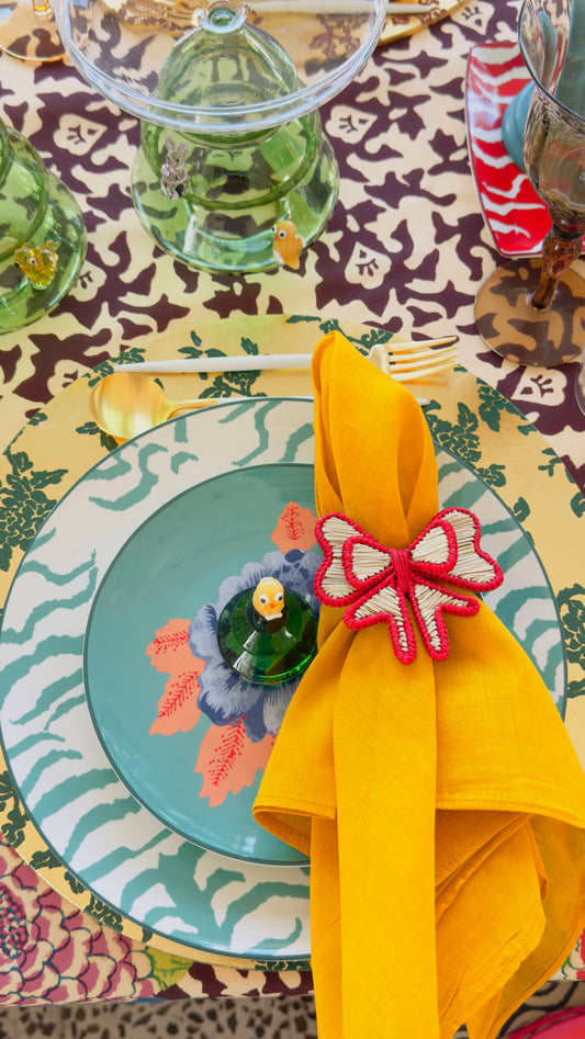 Napkin Ring - Bow Red