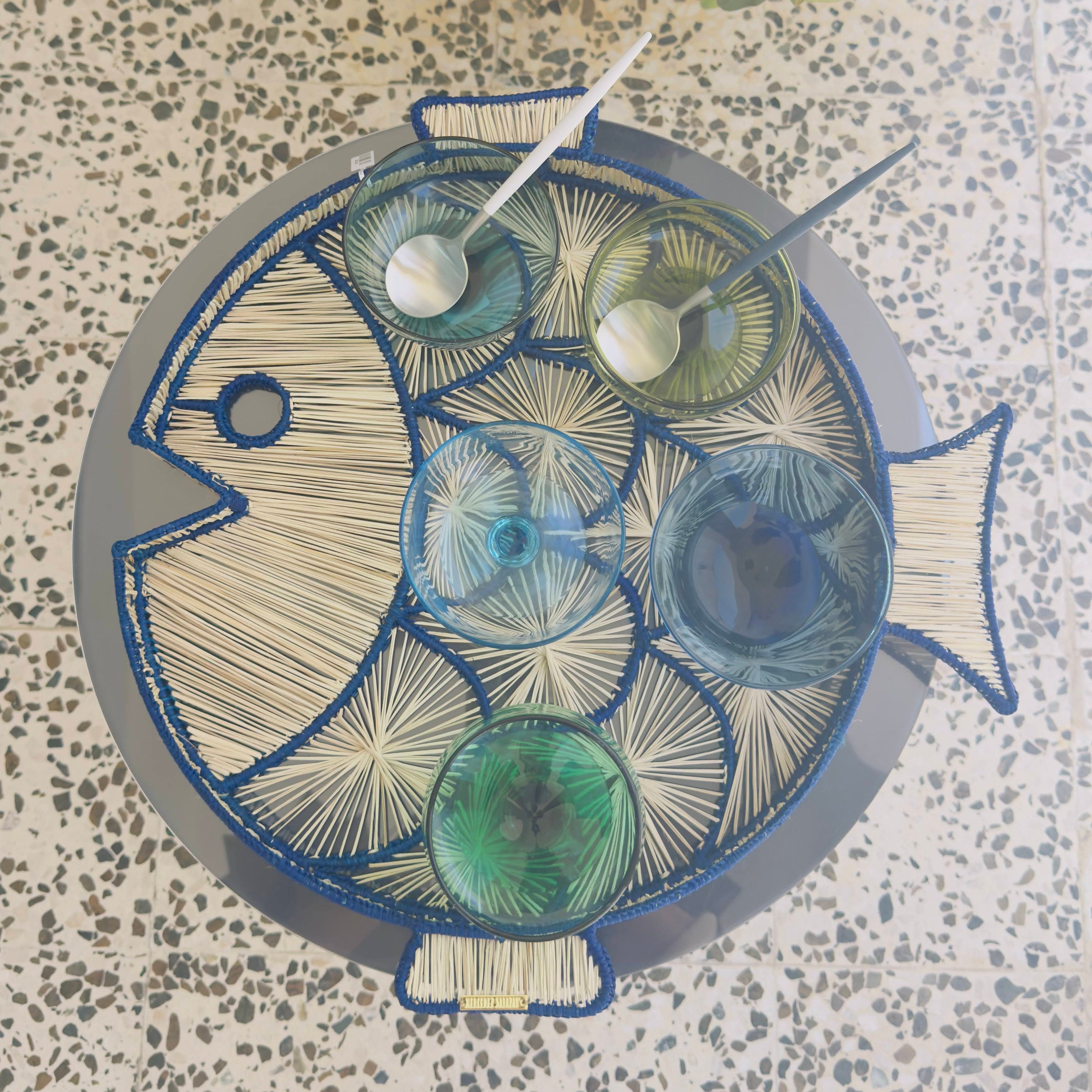 Blue Fish Tray