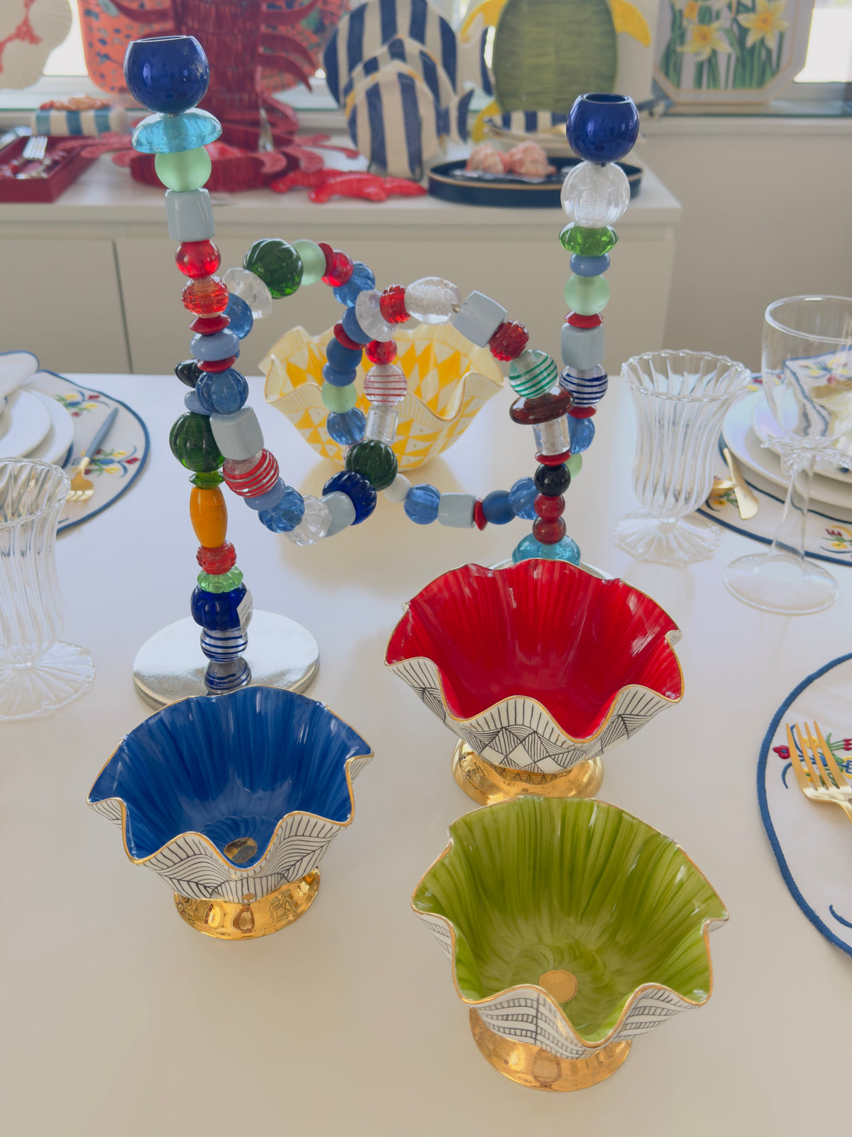 Pols Potten Beads Candle Holder - Multicolor