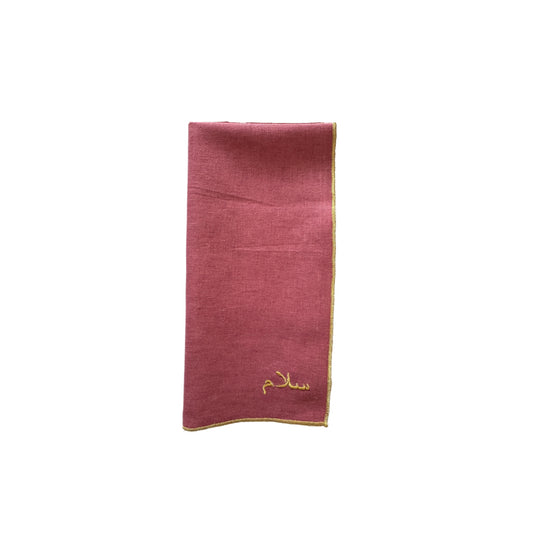 A Table Wishes Arabic Napkin - Pink