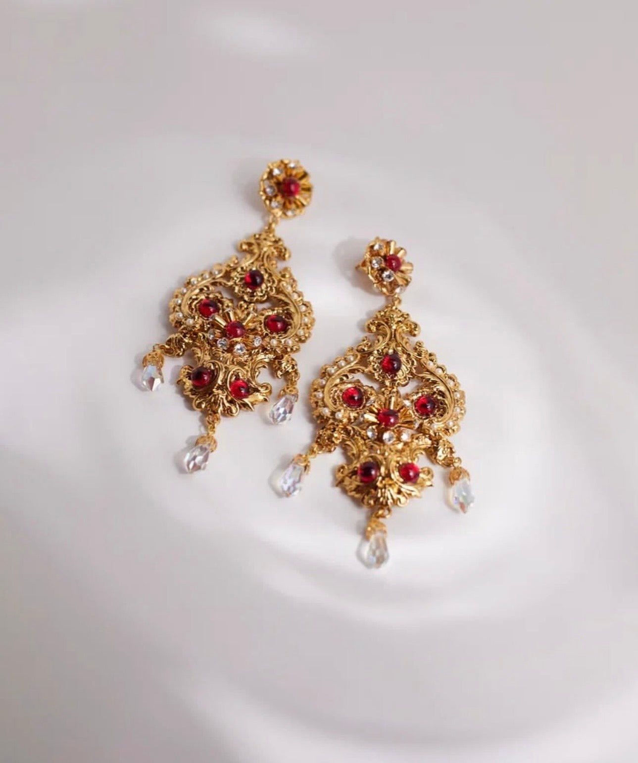 Ornella Marie Antoinette Earrings - Rubis