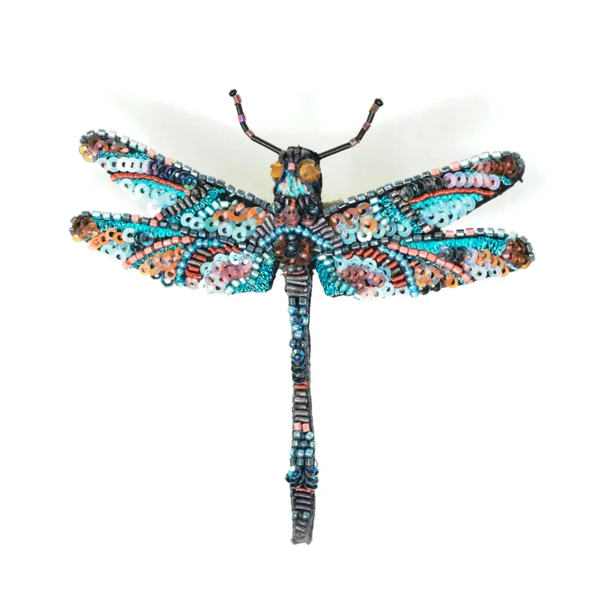 Jeweled Dragonfly Brooch Pin