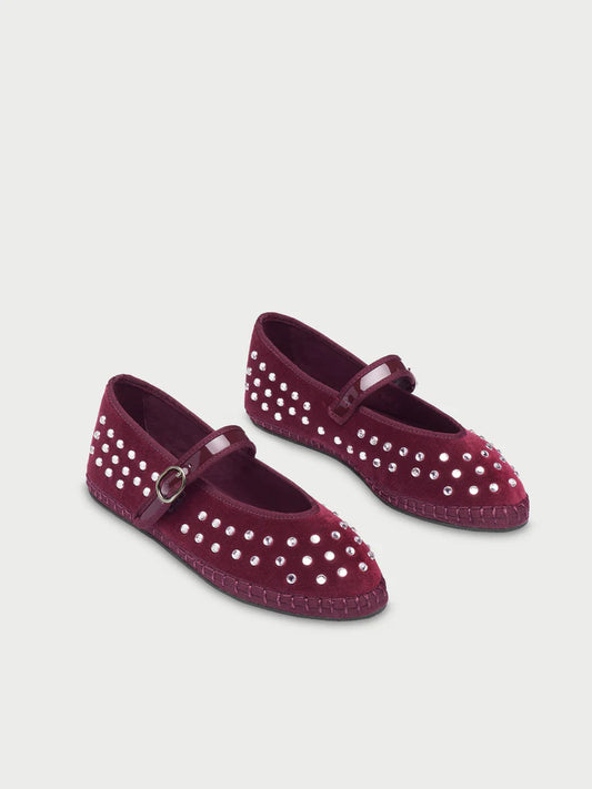 Mae Burgundy Ballerinas