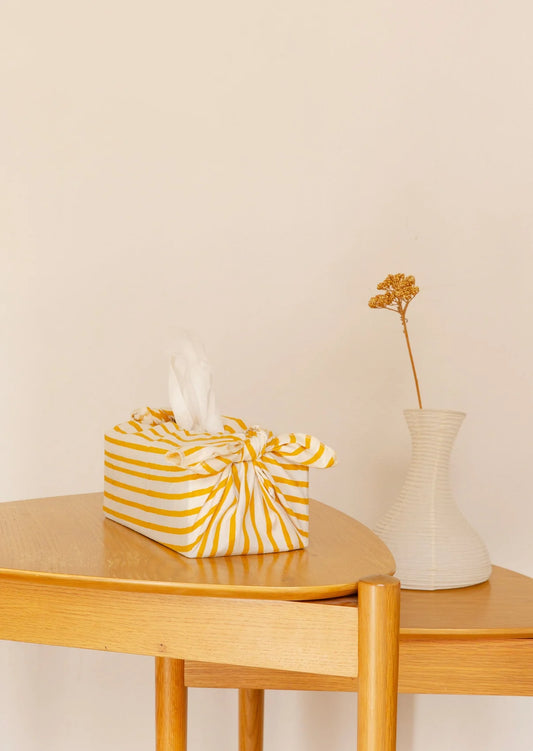 Nid Objects Rayures Wrap Tissue Box Cover